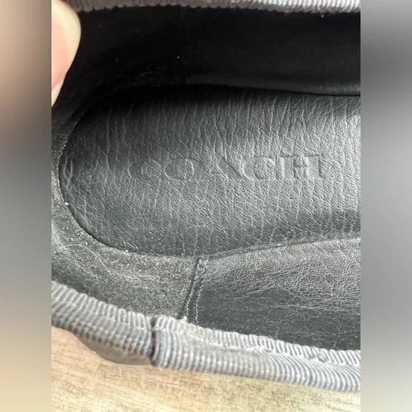 Coach Metallic Silver Flat Iron Ballet Flat Size 9.5 - Picture 5 of 5